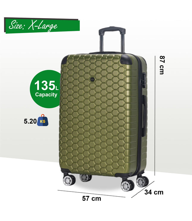 Noda X-Large Hard Shell Suitcase in Green