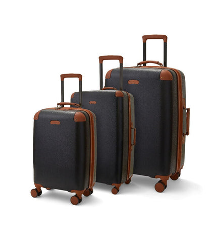 Amble Set of 3 Hard Shell Suitcase in Black