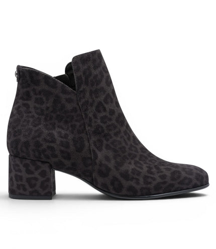 Tamaris Women's Grey Faux Heeled Ankle Boots - 25354-43