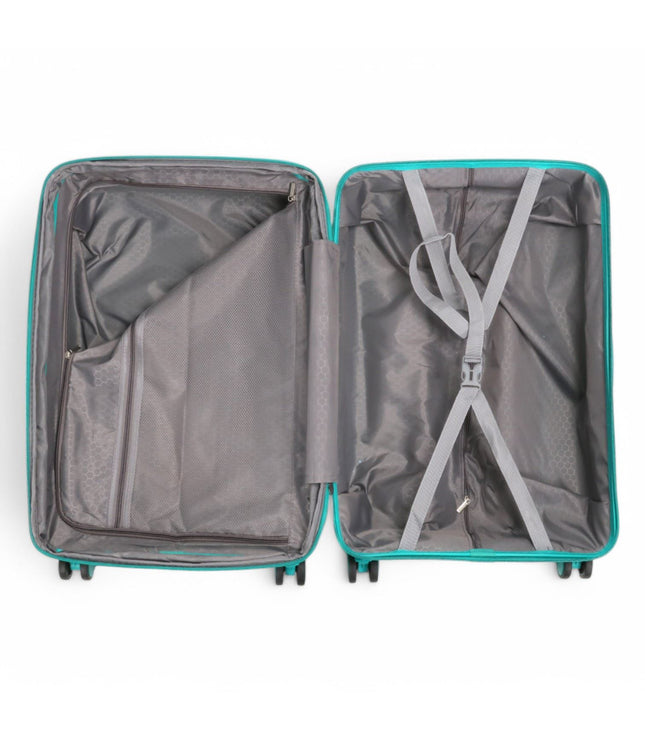 Balranald Medium Hard Shell Suitcase in Aqua Blue