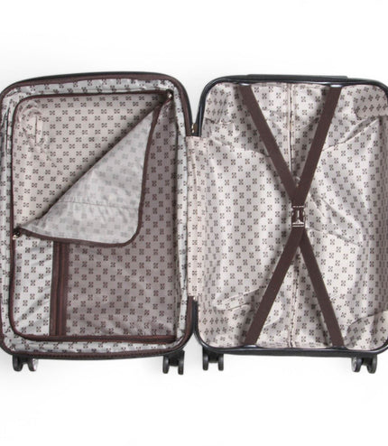 Ballina Medium Hard Shell Suitcase in Black Flower