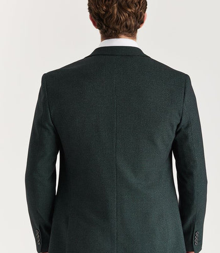 Men's Green 3 Piece Prince Of Wales Formal Suit
