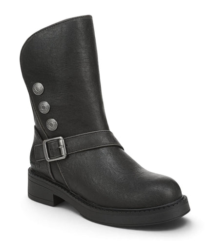 Blowfish Malibu Women's Black Faux Leather Winter Biker Boots - Venice-Cozy