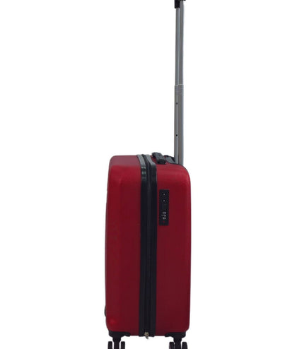 Alsager Cabin Hard Shell Suitcase in Burgundy