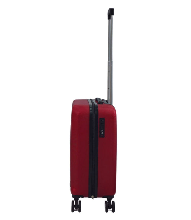 Alsager Cabin Hard Shell Suitcase in Burgundy