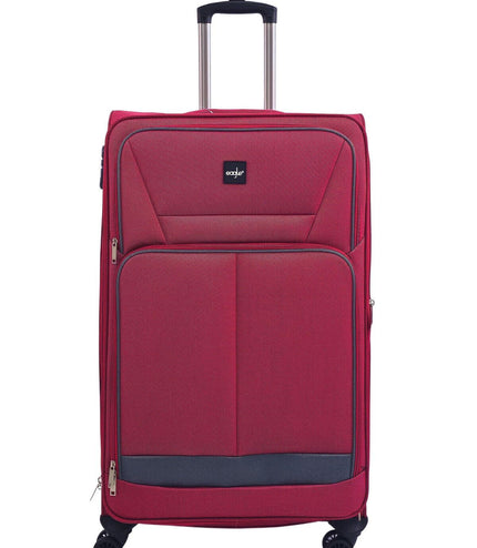 Andover Large Soft Shell Suitcase in Burgundy