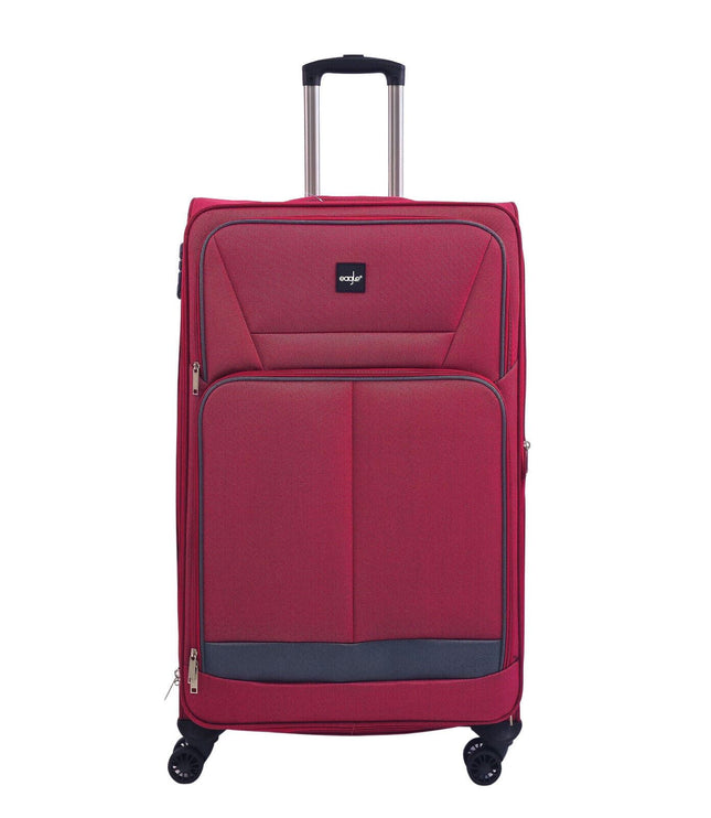 Andover Large Soft Shell Suitcase in Burgundy