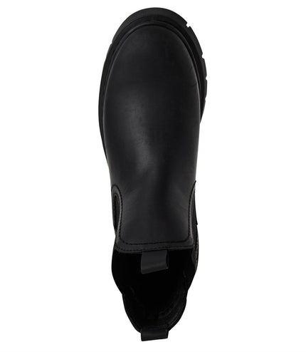 Tamaris Womens Black Leather Classic Chelsea Ankle Boots
