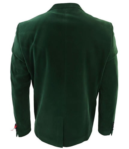 Mens Green Velvet Dinner Tuxedo Suit Jacket Blazer