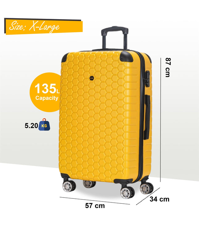 Noda X-Large Hard Shell Suitcase in Yellow