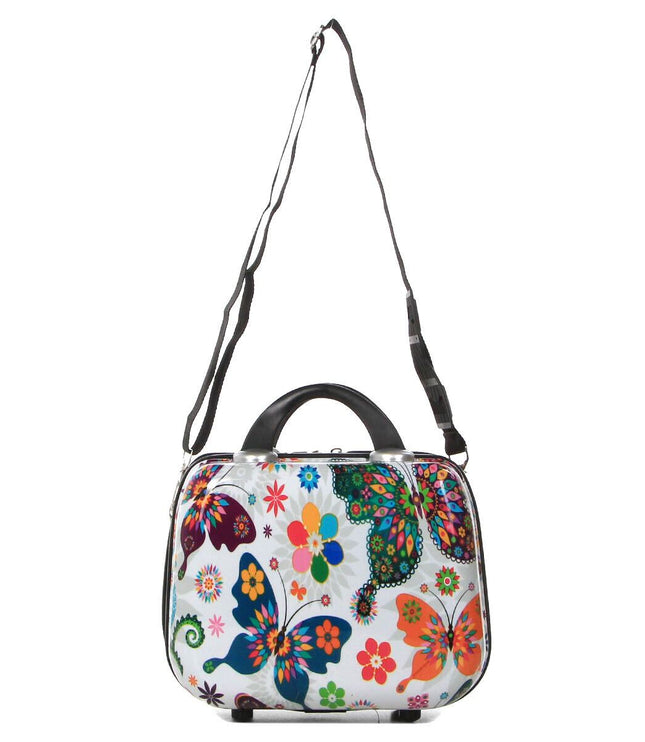 Corbridge Cosmetic Hard Shell Suitcase in Butterfly