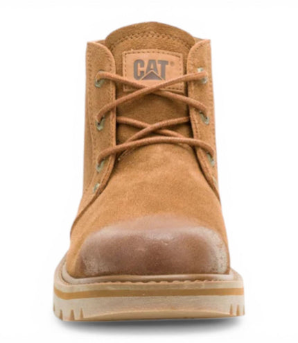 CAT (Caterpillar) Tan Leather Hiking Mid-Cut Chukka Ankle Boots - Grader