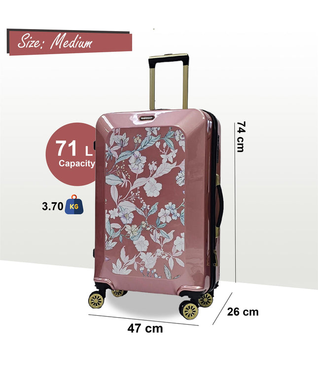 Canvey Medium Hard Shell Suitcase in Pink