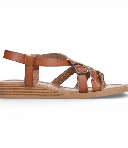 Blowfish Malibu Women's Scotch Tan Micro Wedge Strappy Sandals - April