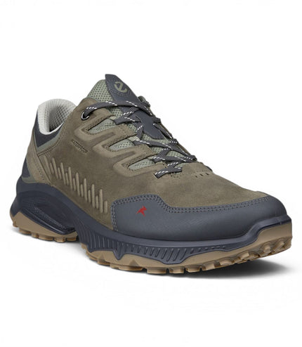 Ecco Men's Green Leather Waterproof Hiking Trainer Sneaker Shoes - Receptor XP