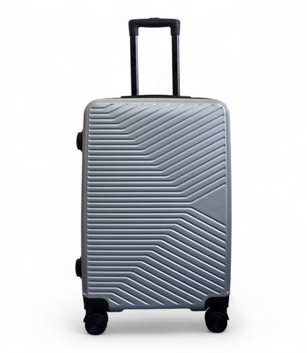 Junee Medium Hard Shell Suitcase in Silver
