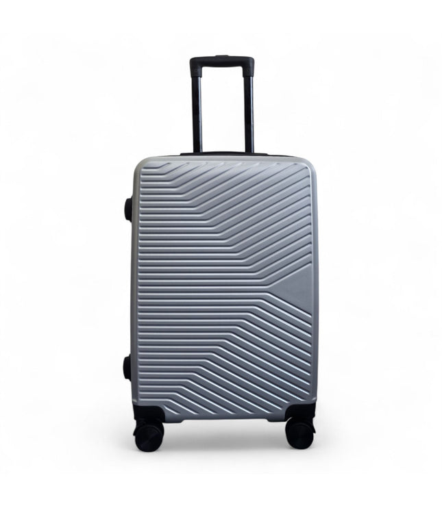 Junee Medium Hard Shell Suitcase in Silver
