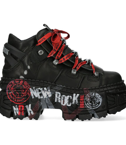 New Rock Punk Goth Leather Boots-WALL106-C9