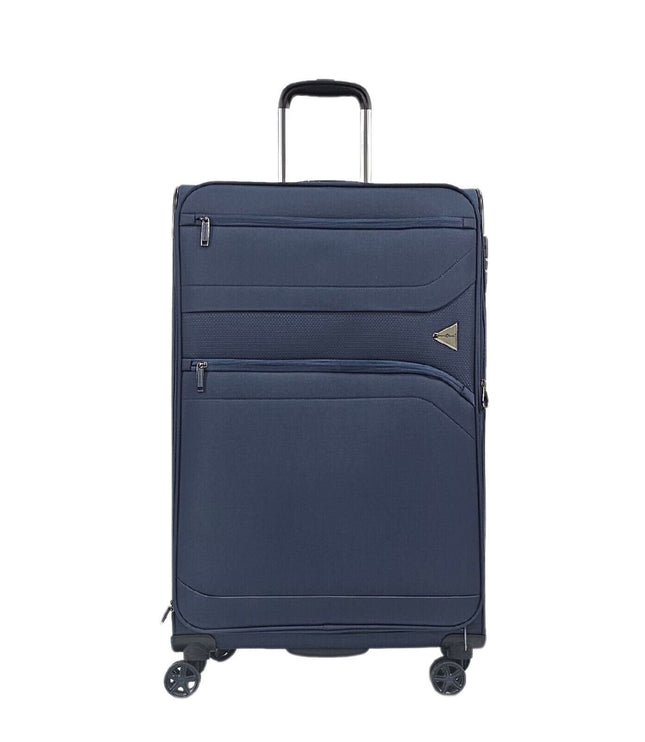 Corby Large Soft Shell Suitcase in Navy