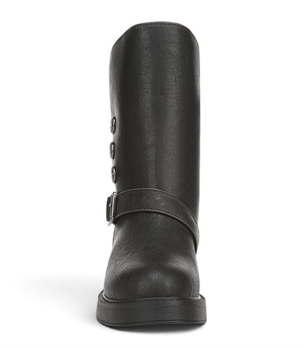 Blowfish Malibu Women's Black Faux Leather Winter Biker Boots - Venice-Cozy