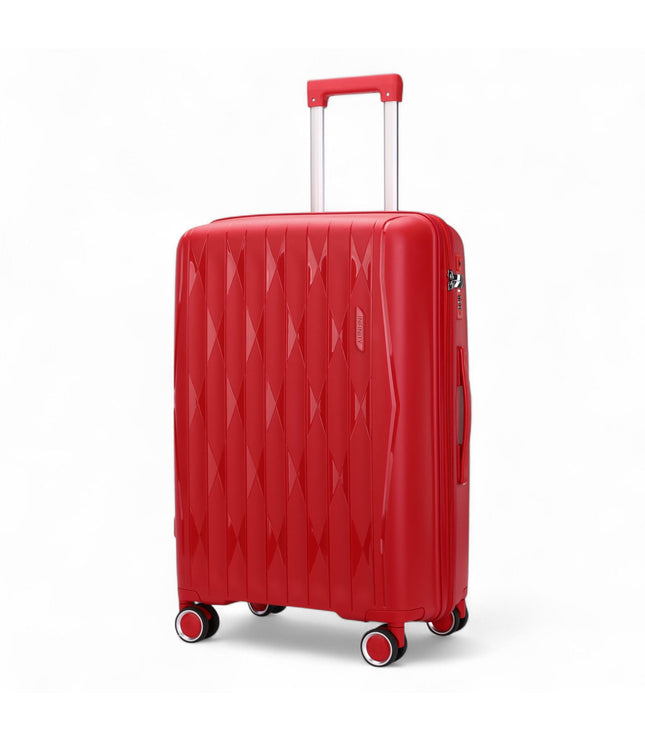 Burnaby Large Hard Shell Suitcase in Red