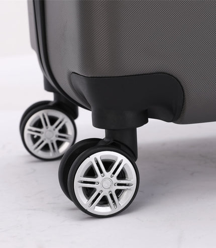 Calgary Set of 3 Hard Shell Suitcase in Charcoal Black