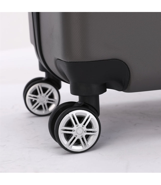 Calgary Set of 3 Hard Shell Suitcase in Charcoal Black