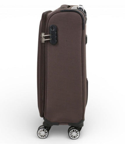Carrollton Cabin Soft Shell Suitcase in Brown