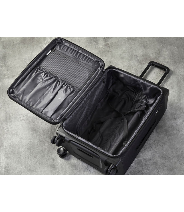 Amesbury Large Soft Shell Suitcase in Black