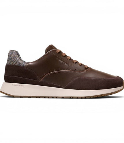 Cole Haan Men's GrandPro Luxe Mile Trainer Brown Leather Sneakers - C44519