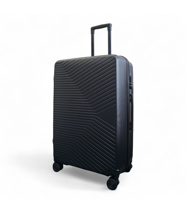 Junee Large Hard Shell Suitcase in Black