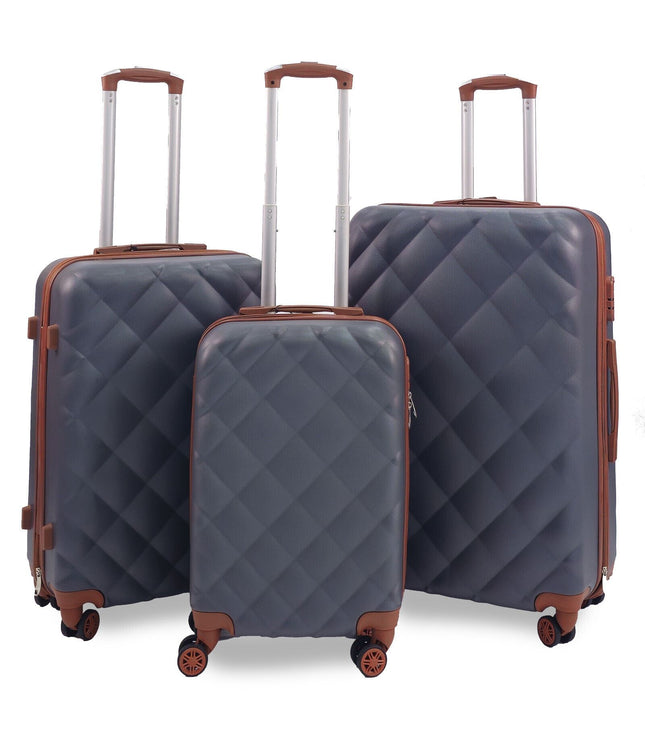 Crawley Set of 3 Soft Shell Suitcase in Grey