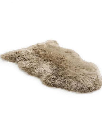 Genuine Mushroom Sheepskin Natural Silky Soft Fluffy Real Wool Rug