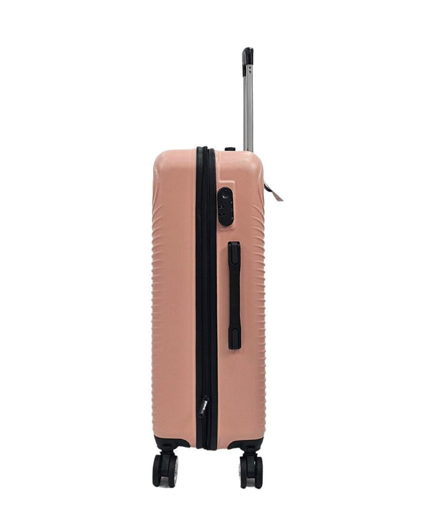 Chorley Medium Hard Shell Suitcase in Rose Gold