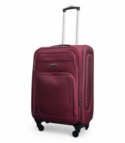 Nagoya Medium Soft Shell Suitcase in Wine