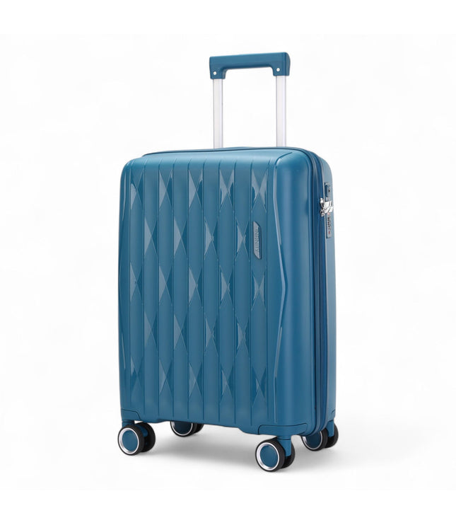 Burnaby Cabin Hard Shell Suitcase in Teal Blue