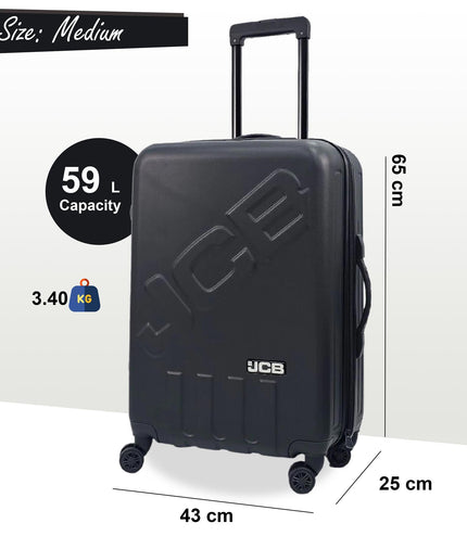Cranbrook Medium Soft Shell Suitcase in Black