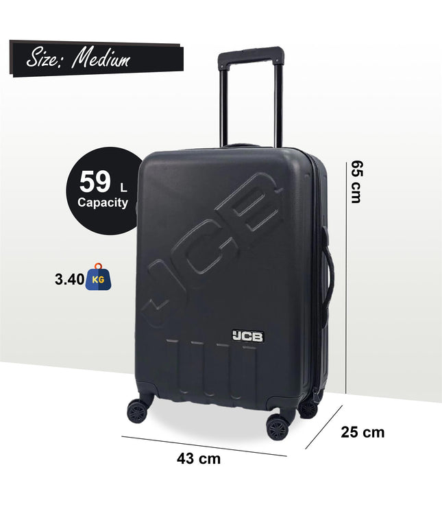 Cranbrook Medium Soft Shell Suitcase in Black