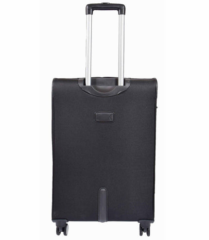 Clevedon Medium Soft Shell Suitcase in Black