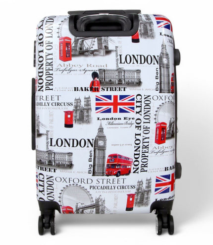 Cooma Medium Hard Shell Suitcase London in Black Flower