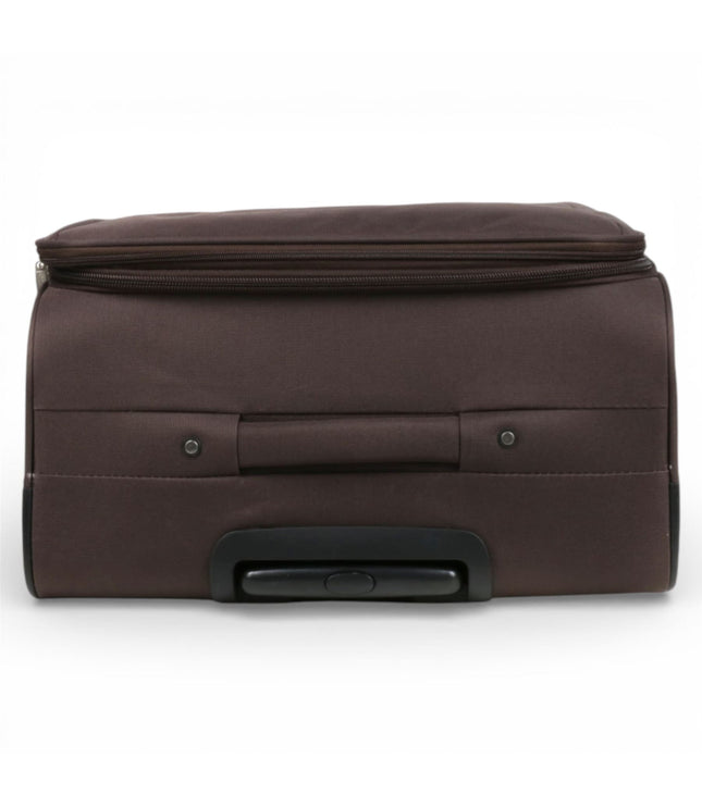 Carrollton Large Soft Shell Suitcase in Brown