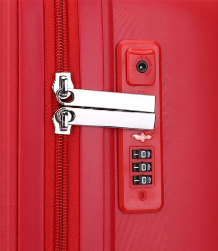 Burnaby Set of 3 Hard Shell Suitcase in Red
