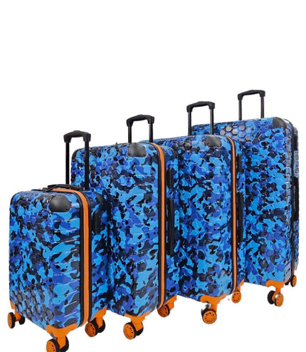 Brewood Set of 4 Hard Shell Suitcase in Blue