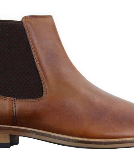 Mens Vintage Tan Leather Dealer Boots