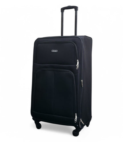 Tahara Large Soft Shell Suitcase in Black