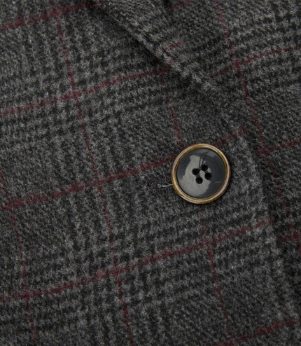 Womens Tweed 1920s Herringbone Charcoal Blazer