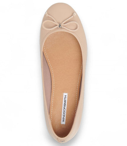 Windsorsmith Womens Blush Pink Leather Mocassin Flat Shoes - Babydoll
