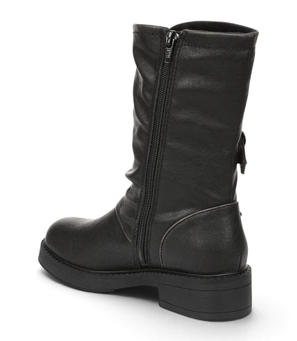 Blowfish Malibu Women's Black Faux Leather Mid-Calf Biker Boots - Venice-2