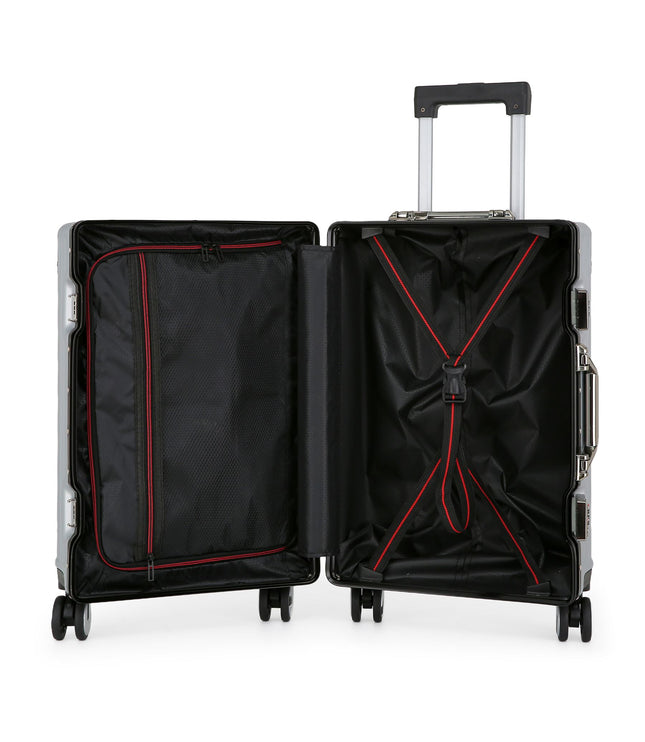 Airdrie Cabin Hard Shell Suitcase in Silver
