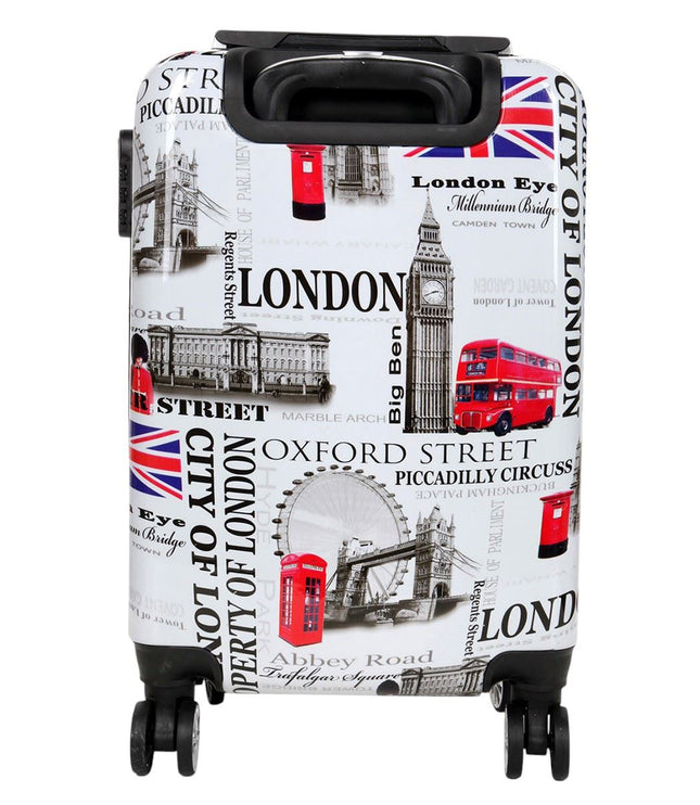 Cooma Cabin Hard Shell Suitcase London in Black Flower